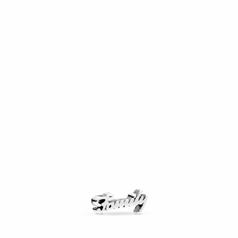 Pandora Family Script Petite Locket Charm Silver Egypt FH6095248